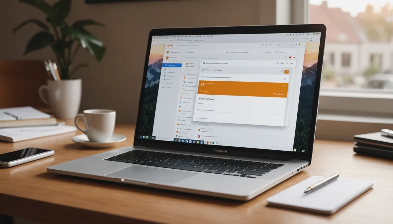Laptop screen showing email inbox and spam folder organization to help avoid spam folder placement